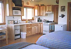 Fireweed Cabin Interior at Blue Heron Bed and Breakfast